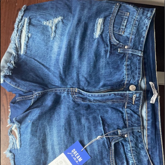 Denim Distressed Shorts - Picture 6 of 8